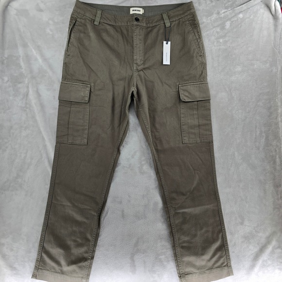 Taylor Stitch The Tommie Pant Mens 38x32 Fatigue Olive Cargo Premium Menswear